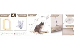 The Stunning design of the Petpawjoy cat window perch